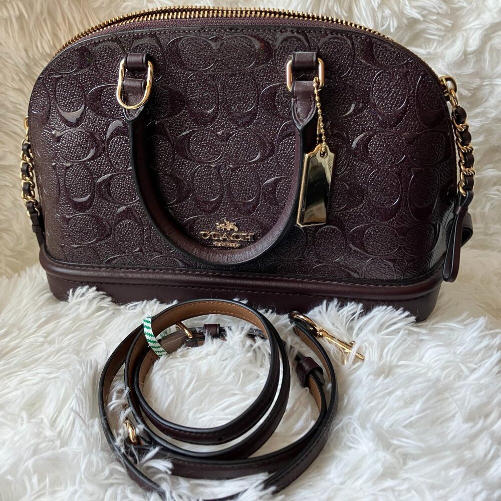 Coach Mini Sierra in Oxblood/Burgundy Crossbody